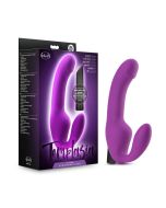 Blush Temptasia Cyrus Strapless Silicone Purple Dildo Vibrating Bullet box