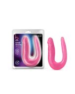 B Yours Sweet Double Dildo Lifelike U Shape Pink Blush Novelties box