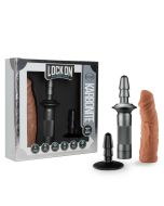 Lock On Handle Dildo Kit Blush Novelties Karbonite Mocha box