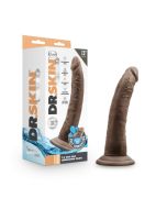 Dr. Skin Glide 7.5" Self Lubricating Realistic Dildo Chocolate Blush box