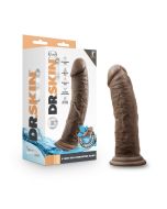 Blush Dr. Skin Chocolate Glide 8" Self Lubricating Realistic Dildo box