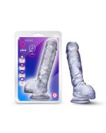 Blush B Yours Plus Hearty N' Hefty Dildo Clear Ultrasoft Realistic box
