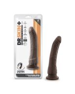 Dildo Dr. Skin Plus 9" Blush Posable Chocolate Suction Cup Base box