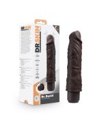 Blush Dr. Skin Dr. David 8'' Vibrating Silicone Dildo Brown box