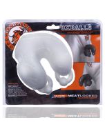 Oxballs Meatlocker Chastity Silicone Pierced Look White Ice box