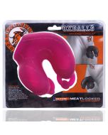 Oxballs Meatlocker Chastity Silicone Pierced Look Hot Pink Ice box