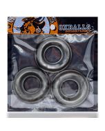 Oxballs Fat Willy 3 Pack Jumbo Stretchy Flextpr Cock Rings Steel box