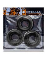 Oxballs Fat Willy 3 Pack Jumbo Stretchy Flextpr Cock Rings Black box