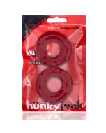 Oxballs Hunkyjunk Stiffy Bulge 2 Pack Silicone Cock Ring Cherry Ice box