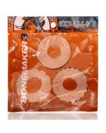 Cock Ring Kit Bonemaker 3 Pack Stretchy Clear Oxballs box