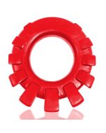 Cock Lug Lugged Silicone Cock Ring Rubbery Nubs Oxballs Red front