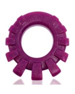 Cock Lug Lugged Plum Silicone Cock Ring Rubbery Nubs Oxballs front