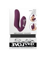 Evolved Helping Hand Dual Stimulation Finger Vibrator Rechargeable box