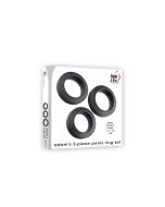 Adam's 3 Piece Silicone Penis Ring Set Waterproof Stretchy box