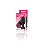 Icon Brands The 9's Booty Calls Silicone Butt Plug Black Bad Girl box