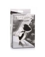 Anal Plug Booty Sparks Black Heart Shaped Gem Small box