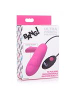 Bang 7X Pulsing Rechargeable Silicone Bullet Vibrator Pink box