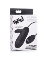 Bang 7X Pulsing Rechargeable Silicone Bullet Vibrator Black box