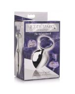 Anal Plug Medium Booty Sparks Gemstones Amethyst Heart Shaped box
