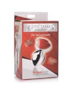 Anal Plug Small Booty Sparks Gemstones Red Jasper Heart Shaped box