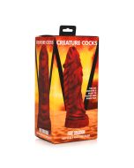 Creature Cocks Fire Dragon Red Scaly Silicone Dildo box