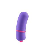 Rock Candy Jellybean Blue Curved Extra Large Bullet Purple Vibrator solo