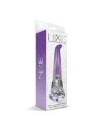 Nixie Jewel G Spot Waterproof Vibrator Purple Ombre Glow Led Base box