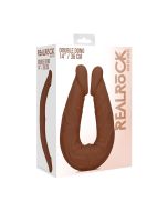 Double Dong 36 Cm Brown Cock by Shots Toys