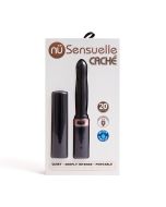 Vibrator Sensuelle Cache 20 Function Covered Black Rechargeable box