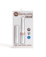 Vibrator Sensuelle Cache 20 Function Covered White Rechargeable box