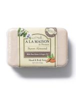 Sweet Almond Moisturizing Hand Body Bar Soap 8.8 Oz A La Maison front