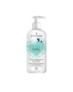 Front view of ATTITUDE Blooming Belly Lotion bottle