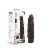 Blush Dr. Skin Silicone Dr. Robert 7'' Vibrating Dildo Brown box