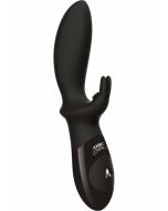 The Backdoor Rabbit Silicone Usb Rechargeable Dual Vibe Splashproof Black