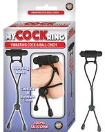 Vibrating Cock and Ball Cinch Silicone My Cock Ring