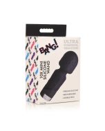 Bang! 10X Mini Silicone Wand Black Ultra Power full Vibration Box