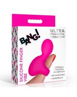 Bang! Silicone Finger Vibrator Pink 3 speed