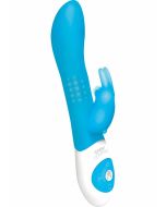 The Beaded Rabbit Rechargeable Silicone G-Spot Vibe Waterproof Blue