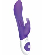 The Beaded Rabbit Rechargeable Silicone G-Spot Vibe Waterproof Purple
