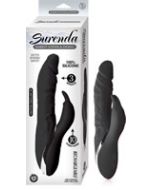 Silicone Rabbit Lover and Dong 3 Speeds Black Surenda