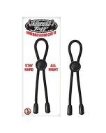 Adjustable Silicone Cock Tie Black Mack Tuff