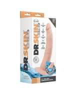 Realistic Dildo Blush Dr. Skin Glide 7.5" Self Lubricating Vanilla box