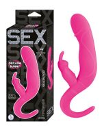 Silicone Orgasm Bunny Dual Motors Pink Sex