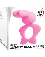 Silicone Butterfly Couple's Penis Ring Adam and Eve