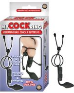 My Cock Ring Vibrating Ball Cinch and Buttplug Silicone