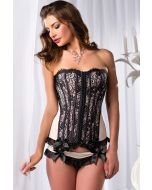 Two Piece Black And White Lace Corset By Be Wicked 1439