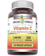 Vitamin C Citrus Bioflavonoids Rose Hips 250 VCaps Amazing Formulas