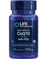 Life Extension 30 Softgels Super Ubiquinol CoQ10 100mg with PQQ bottle