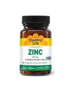 Country Life Zinc 50mg Amino Acid Chelate Tablets
