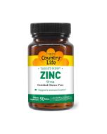 Country Life Zinc 50mg Tablets front view